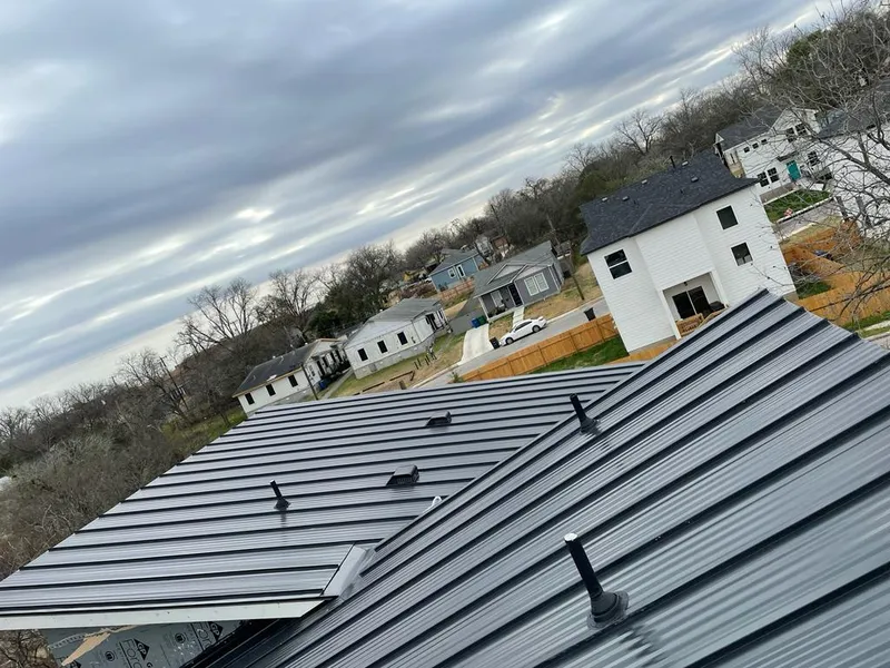 Standing seam metal roof panels with vents for Skylight Repair in Egg Harbor